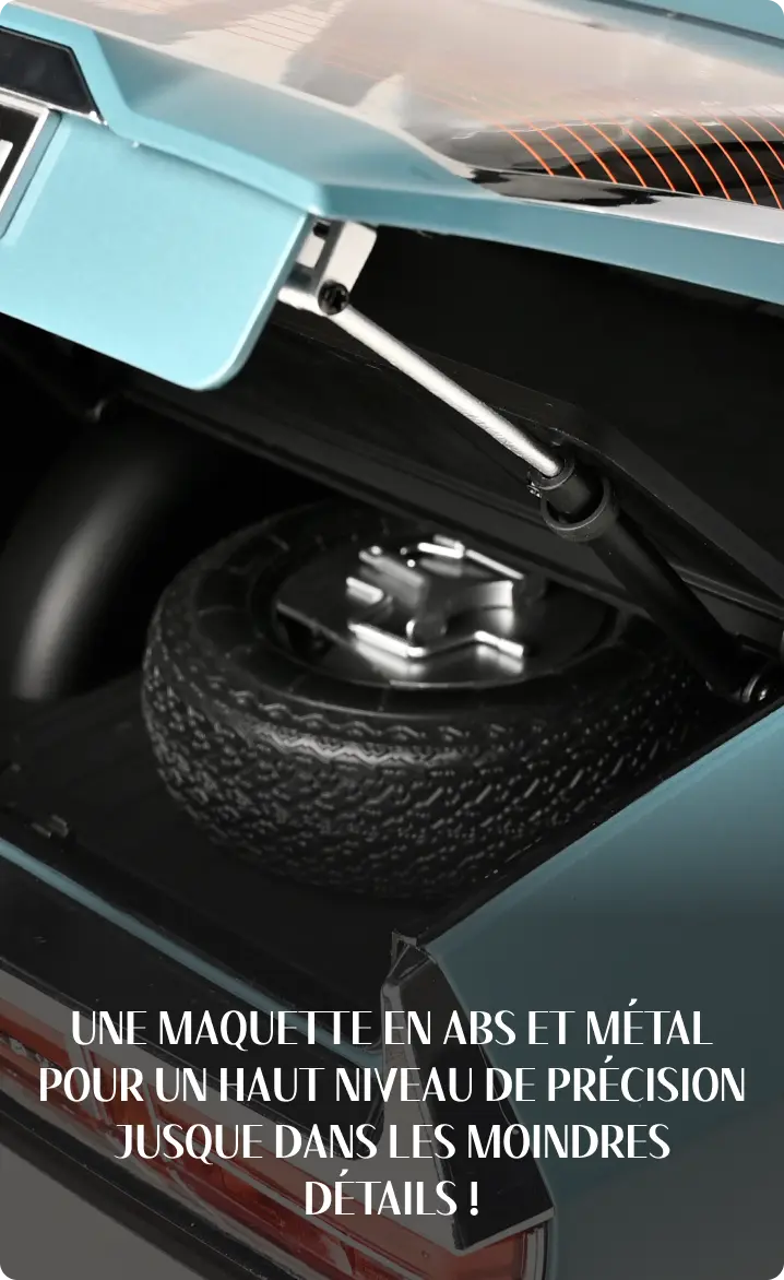 Une maquette en ABS et métal pour un haut niveau de précision jusque dans les moindres détails !
